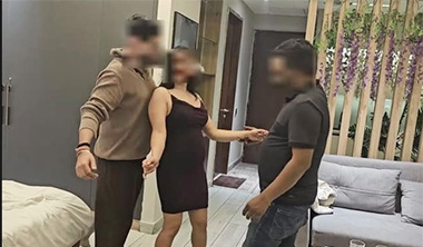 Desi Bhabhi Anjali Get Together Threesome Old Friend Big Dick