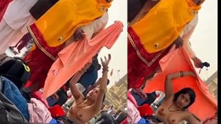 Hot Bhabhi Bath Outdoor Changing Clothes Secretly Recorded