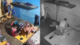 Desi Tamil Wife With Husband CCTV Captured Nude Fuck