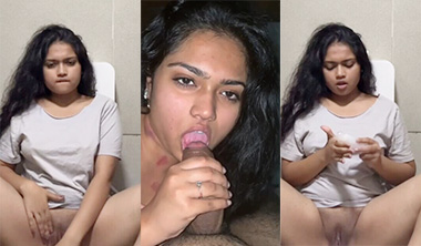 Indian Horny Babe Blowjob Masturbating Fucking By BF Dick